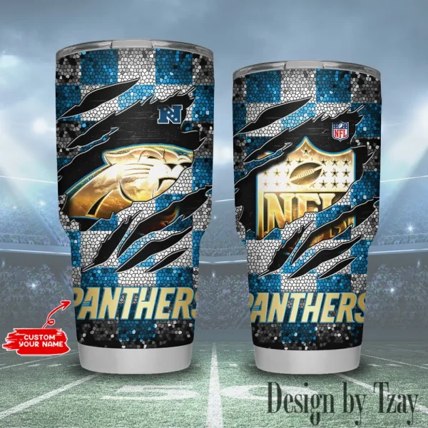 Carolina Panthers NFL Tumbler 30Oz Travel Mug Gift For Fans 20225 BGTUM792