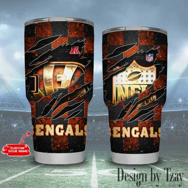 Cincinnati Bengals NFL Tumbler 30Oz Travel Mug Gift For Fans 20225 BGTUM794