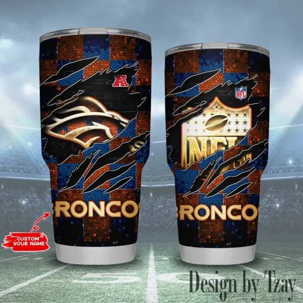 Denver Broncos NFL Tumbler 30Oz Travel Mug Gift For Fans 20225 BGTUM797