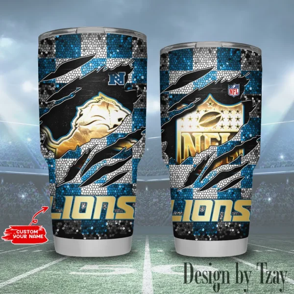 Detroit Lions NFL Tumbler 30Oz Travel Mug Gift For Fans 20225 BGTUM798