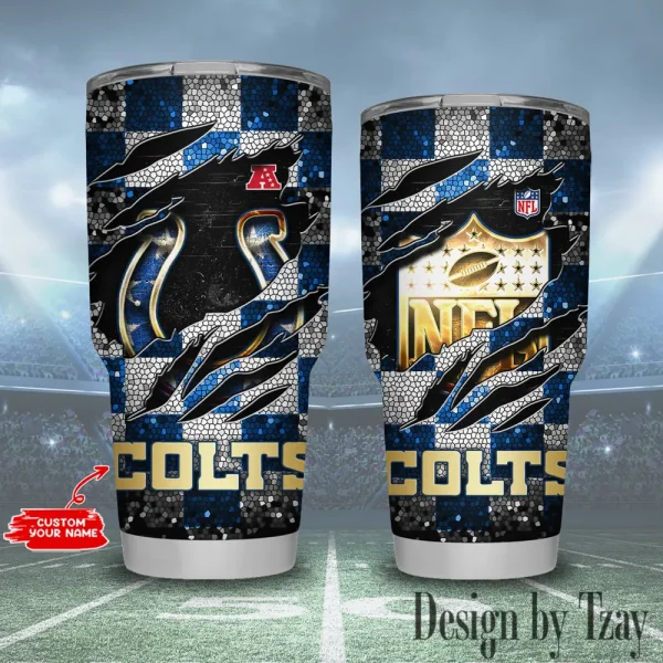 Indianapolis Colts NFL Tumbler 30Oz Travel Mug Gift For Fans 20225 BGTUM801