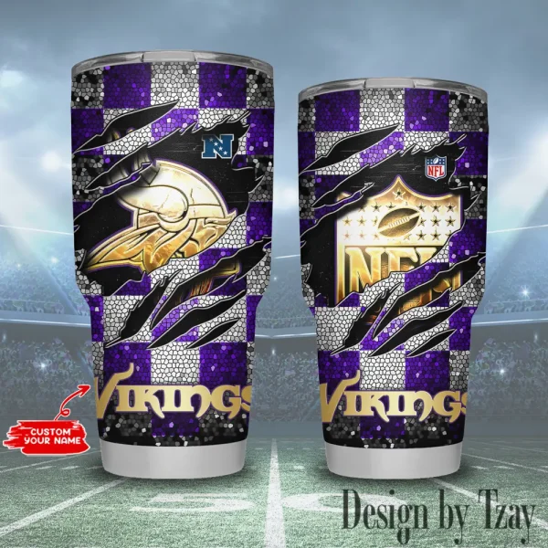 Minnesota Vikings NFL Tumbler 30Oz Travel Mug Gift For Fans 20225 BGTUM808