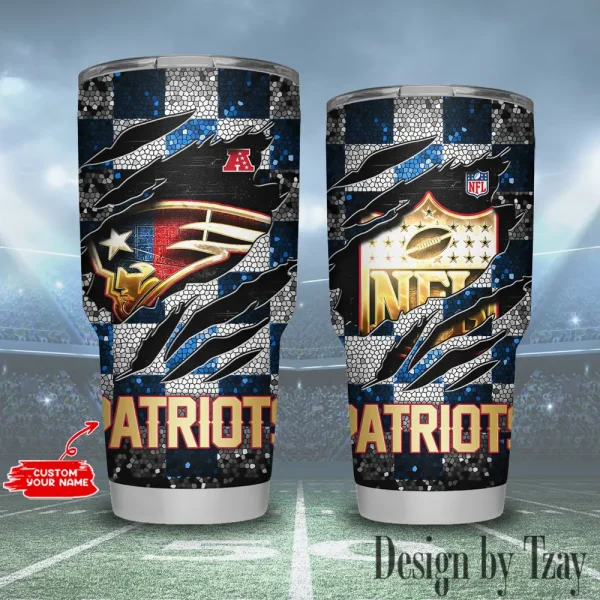 New England Patriots NFL Tumbler 30Oz Travel Mug Gift For Fans 20225 BGTUM809