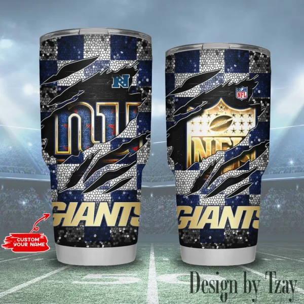 New York Giants NFL Tumbler 30Oz Travel Mug Gift For Fans 20225 BGTUM811
