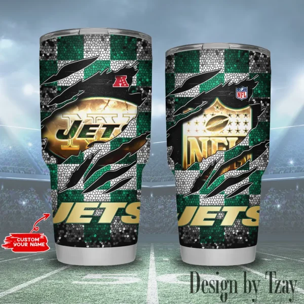 New York Jets NFL Tumbler 30Oz Travel Mug Gift For Fans 20225 BGTUM812