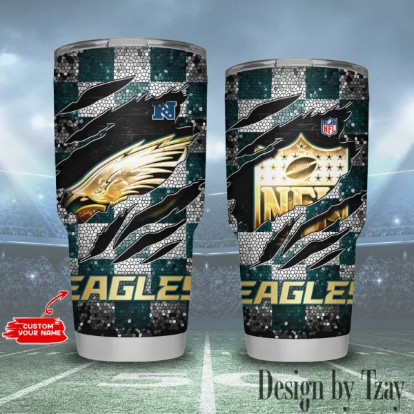 Philadelphia Eagles NFL Tumbler 30Oz Travel Mug Gift For Fans 20225 BGTUM813