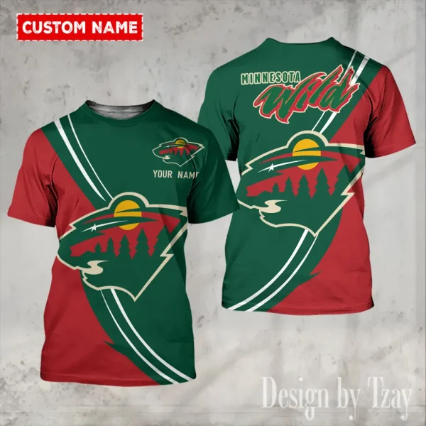 Minnesota Wild NHL Summer Fashion Casual T-Shirt Gift For Sport Fans AZTS1168