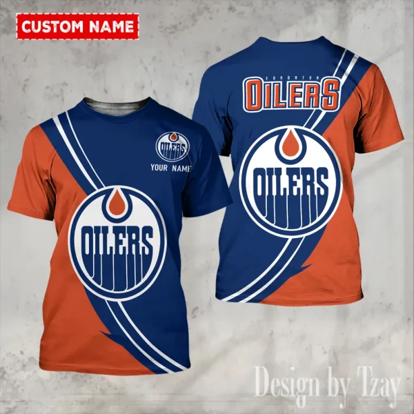 Edmonton Oilers NHL Summer Fashion Casual T-Shirt Gift For Sport Fans AZTS1171