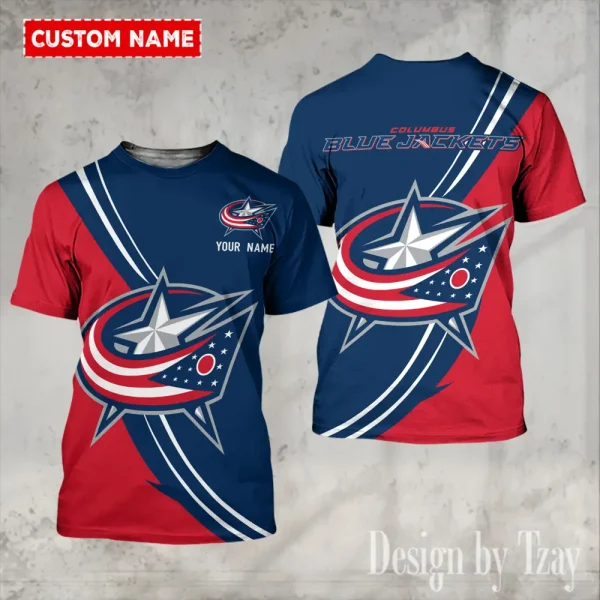 Columbus Blue Jackets NHL Summer Fashion Casual T-Shirt Gift For Sport Fans AZTS1174