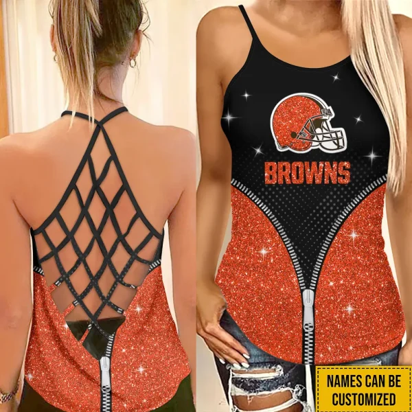 Cleveland Browns Summer Women Backless Tops Trending 2025 BGCCTANK185
