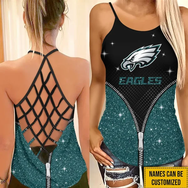 Philadelphia Eagles Summer Women Backless Tops Trending 2025 BGCCTANK193