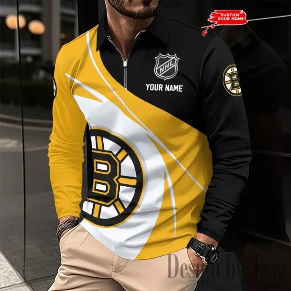 Boston Bruins NHL Sleeve Men's Shirt Multicolor SPTLSPS253