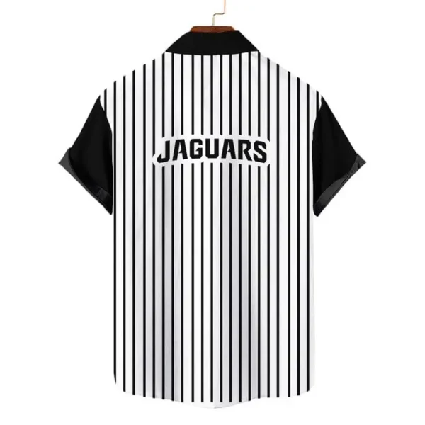 Jacksonville Jaguars | Classic Retro Mascot Line Hawaiian Shirt - Image 2