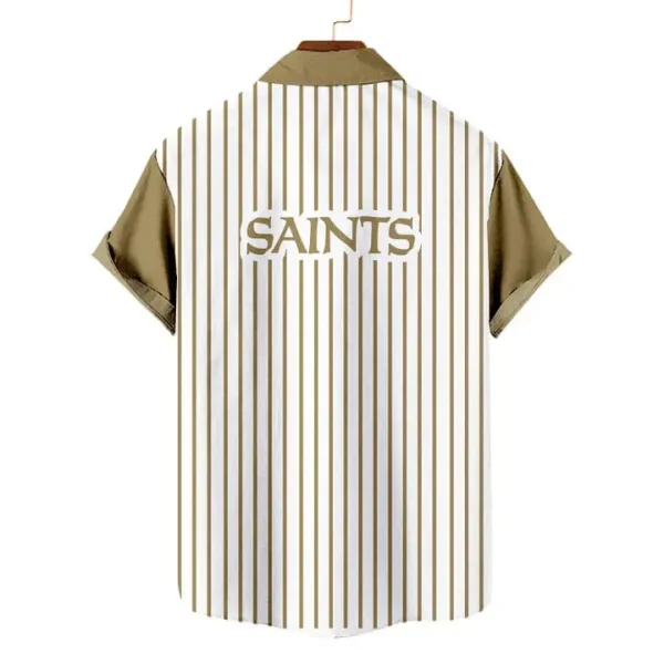 New Orleans Saints | Classic Retro Mascot Line Hawaiian Shirt - Image 2