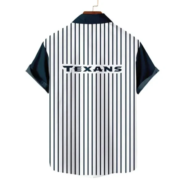 Houston Texans | Classic Retro Mascot Line Hawaiian Shirt - Image 2