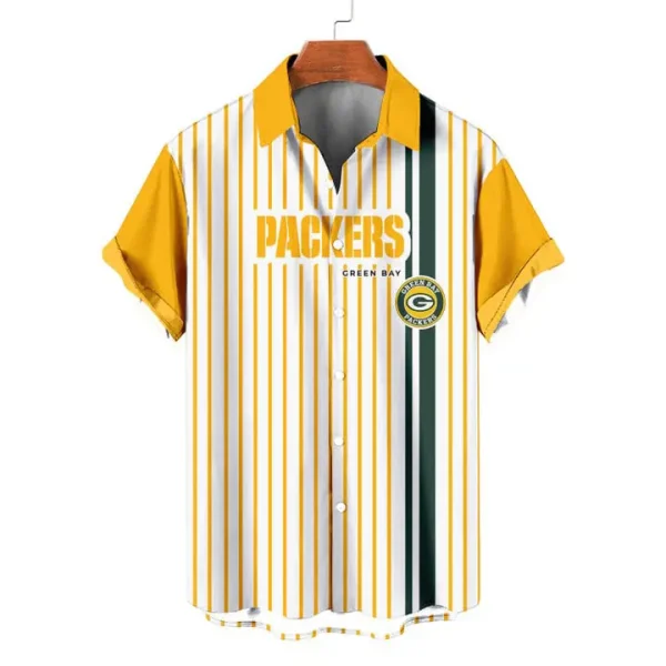 Green Bay Packers | Classic Retro Mascot Line Hawaiian Shirt