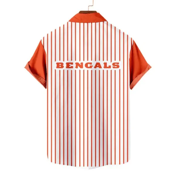 Cincinnati Bengals | Classic Retro Mascot Line Hawaiian Shirt - Image 2
