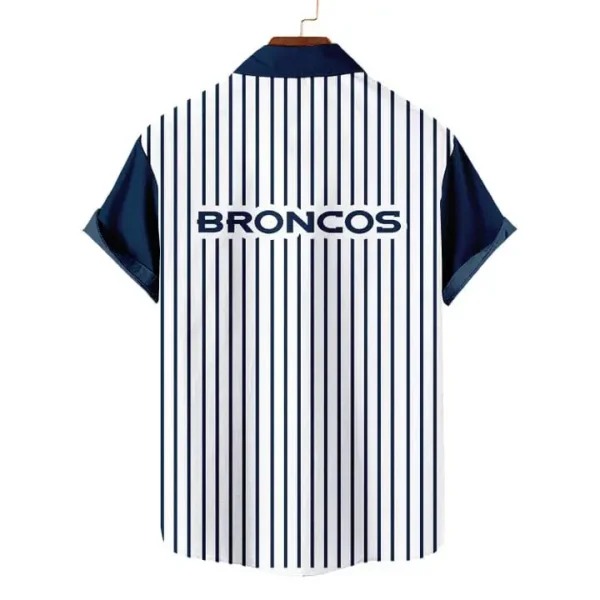 Denver Broncos | Classic Retro Mascot Line Hawaiian Shirt - Image 2