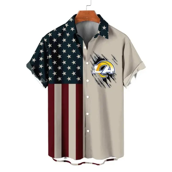 Los Angeles Rams | Classic Retro Mascot Line Hawaiian Shirt