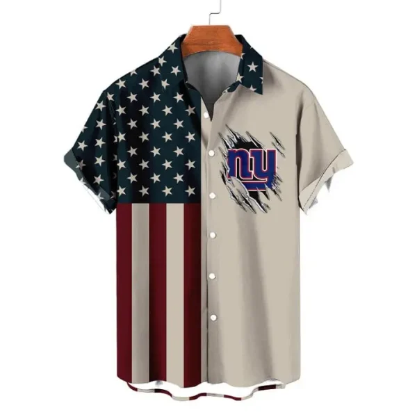 New York Giants | Classic Retro Mascot Line Hawaiian Shirt