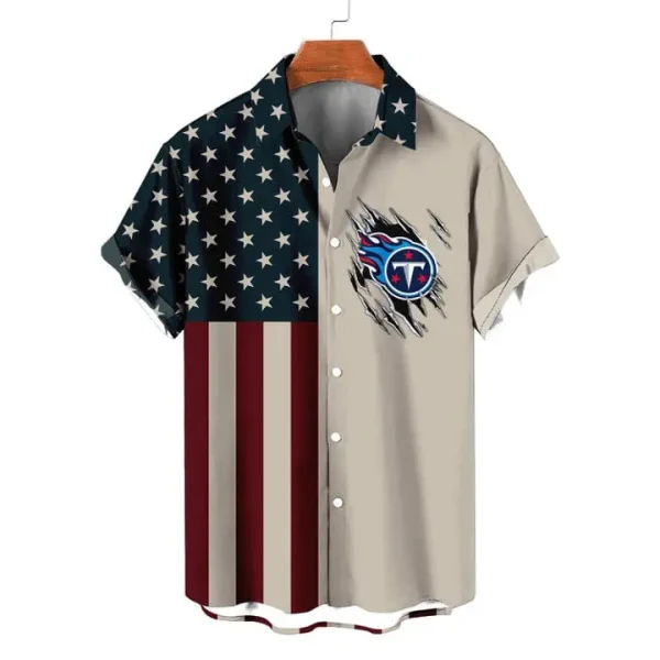 Tennessee Titans | Classic Retro Mascot Line Hawaiian Shirt