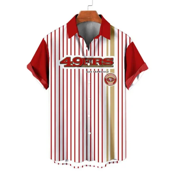 San Francisco 49ers | Classic Retro Mascot Line Hawaiian Shirt