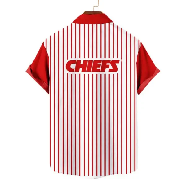 Kansas City Chiefs | Classic Retro Mascot Line Hawaiian Shirt - Image 2