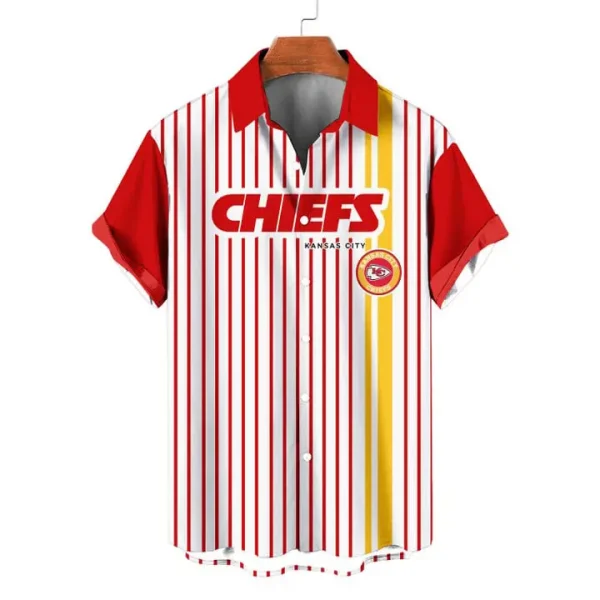 Kansas City Chiefs | Classic Retro Mascot Line Hawaiian Shirt