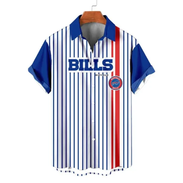 Buffalo Bills | Classic Retro Mascot Line Hawaiian Shirt