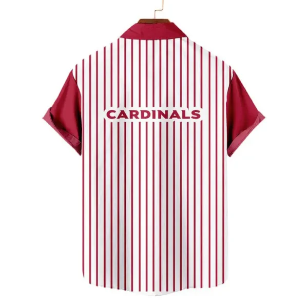 Arizona Cardinals | Classic Retro Mascot Line Hawaiian Shirt - Image 2