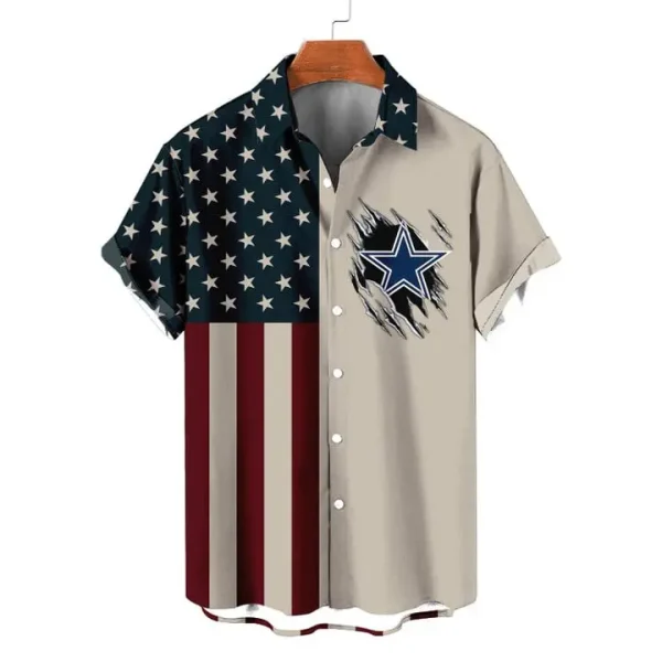 Dallas Cowboys | Classic Retro Mascot Line Hawaiian Shirt