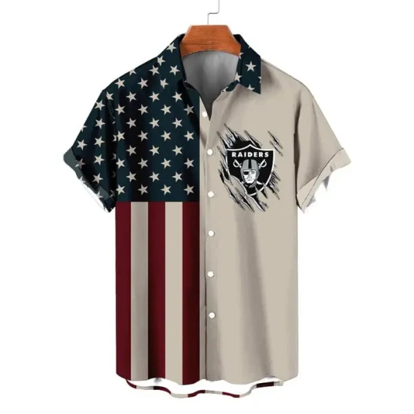 Las Vegas Raiders | Classic Retro Mascot Line Hawaiian Shirt