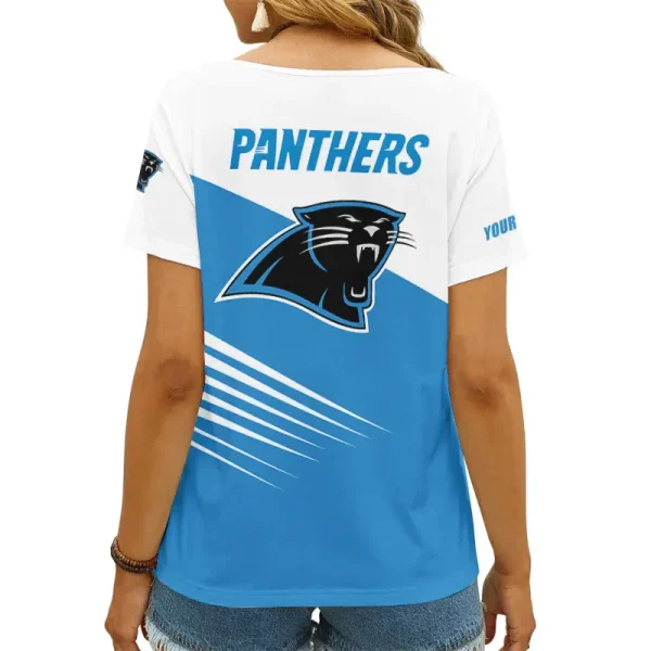 Carolina Panthers Summer New Women's Short Sleeve T-shirt 3D Trending 2025 AGCWTS860 - Image 2