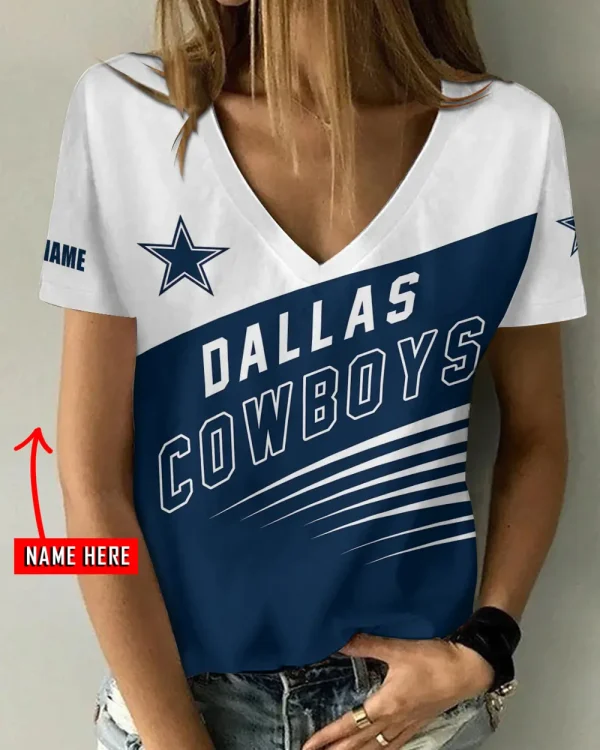 Dallas Cowboys Summer New Women's Short Sleeve T-shirt 3D Trending 2025 AGCWTS864