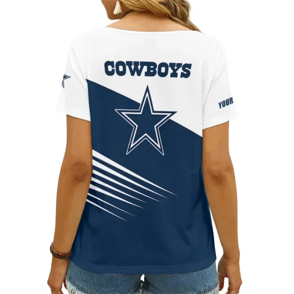 Dallas Cowboys Summer New Women's Short Sleeve T-shirt 3D Trending 2025 AGCWTS864 - Image 2