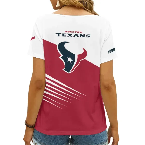 Houston Texans Summer New Women's Short Sleeve T-shirt 3D Trending 2025 AGCWTS867 - Image 2