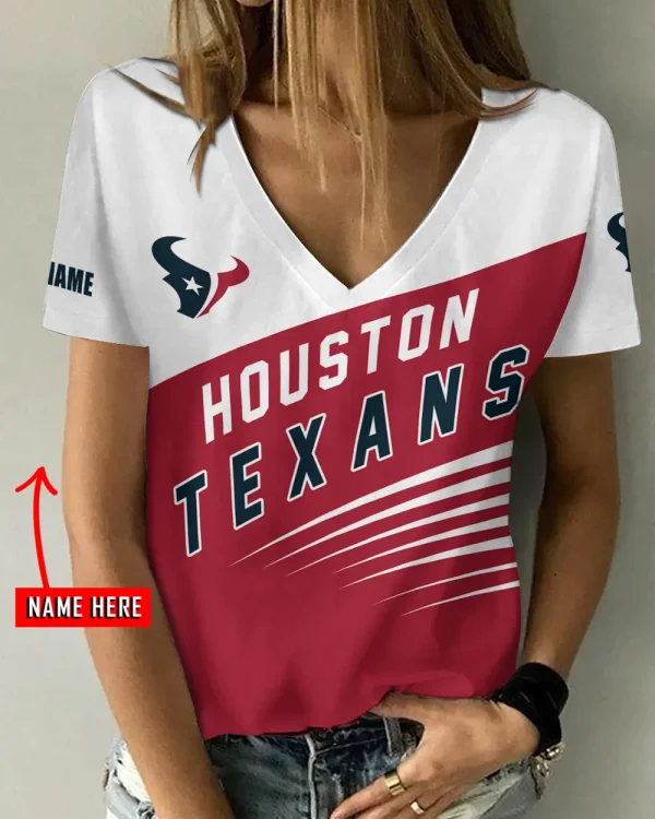 Houston Texans Summer New Women's Short Sleeve T-shirt 3D Trending 2025 AGCWTS867