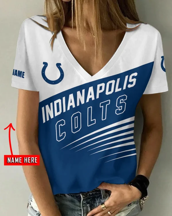 Indianapolis Colts Summer New Women's Short Sleeve T-shirt 3D Trending 2025 AGCWTS868