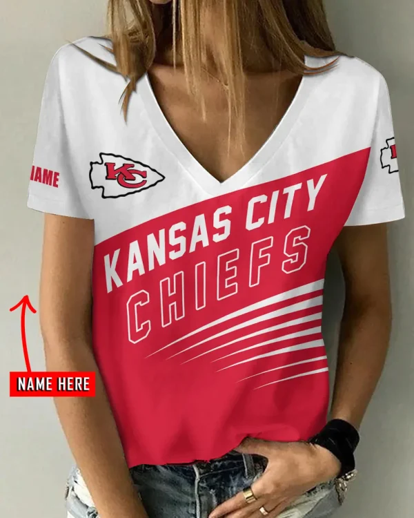 Kansas City Chiefs Summer New Women's Short Sleeve T-shirt 3D Trending 2025 AGCWTS870