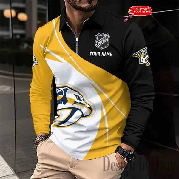 Nashville Predators NHL Sleeve Men's Shirt Multicolor SPTLSPS260