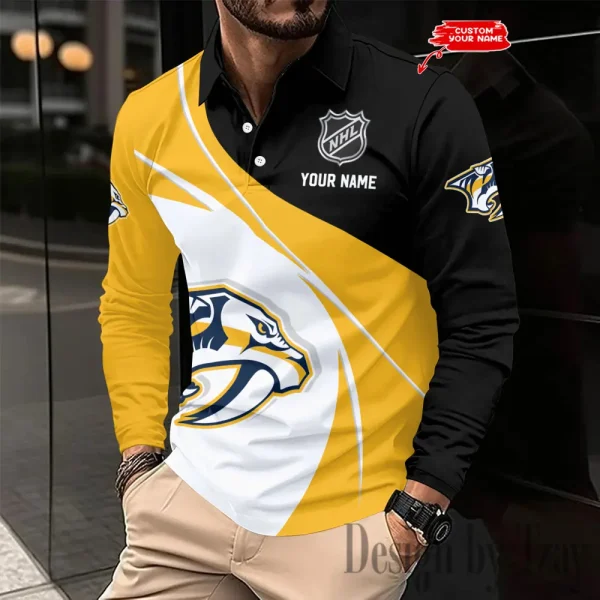 Nashville Predators NHL Sleeve Men's Shirt Multicolor SPTLSPS260 - Image 2