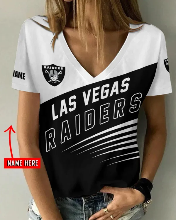 Las Vegas Raiders Summer New Women's Short Sleeve T-shirt 3D Trending 2025 AGCWTS871