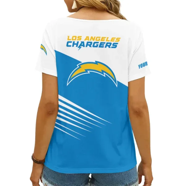 Los Angeles Chargers Summer New Women's Short Sleeve T-shirt 3D Trending 2025 AGCWTS872 - Image 2
