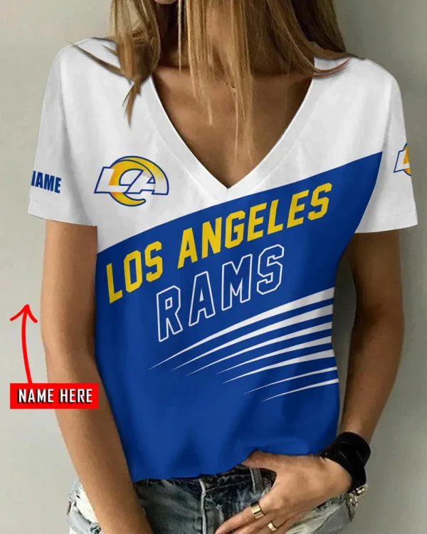 Los Angeles Rams Summer New Women's Short Sleeve T-shirt 3D Trending 2025 AGCWTS873