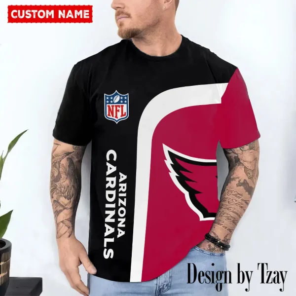 Arizona Cardinals Trendy Men's 3D Printed T-shirt Fashion O-neck 2025 AZTS1183