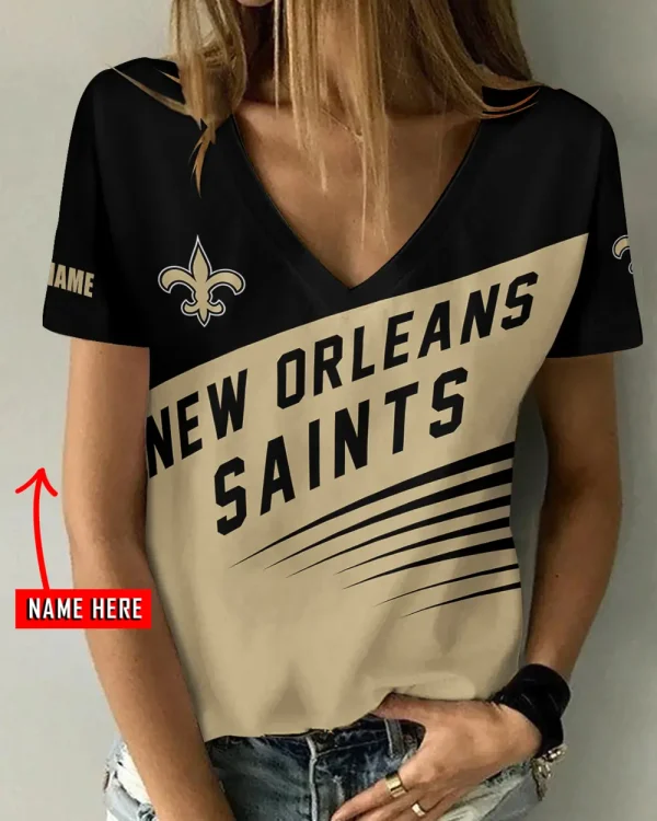 New Orleans Saints Summer New Women's Short Sleeve T-shirt 3D Trending 2025 AGCWTS877