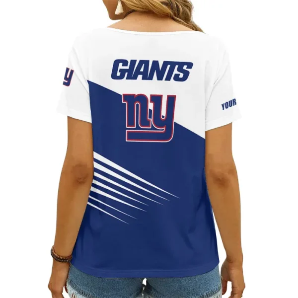 New York Giants Summer New Women's Short Sleeve T-shirt 3D Trending 2025 AGCWTS878 - Image 2