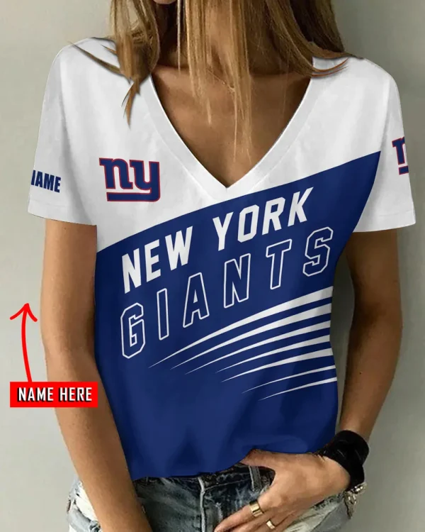 New York Giants Summer New Women's Short Sleeve T-shirt 3D Trending 2025 AGCWTS878