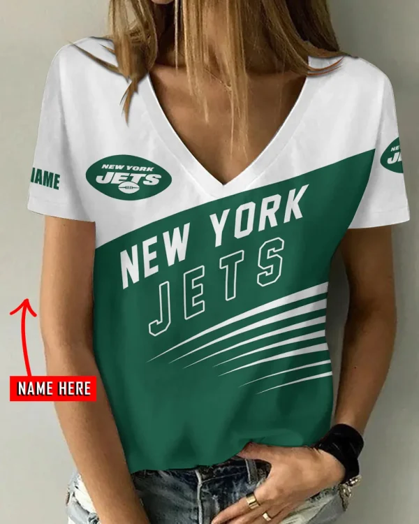 New York Jets Summer New Women's Short Sleeve T-shirt 3D Trending 2025 AGCWTS879
