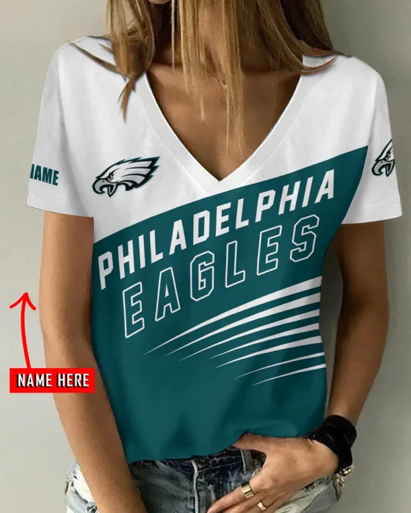 Philadelphia Eagles Summer New Women's Short Sleeve T-shirt 3D Trending 2025 AGCWTS880